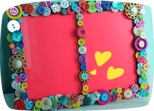 Porta-retrato com botões