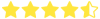 Ícone de 4 estrelas e meia